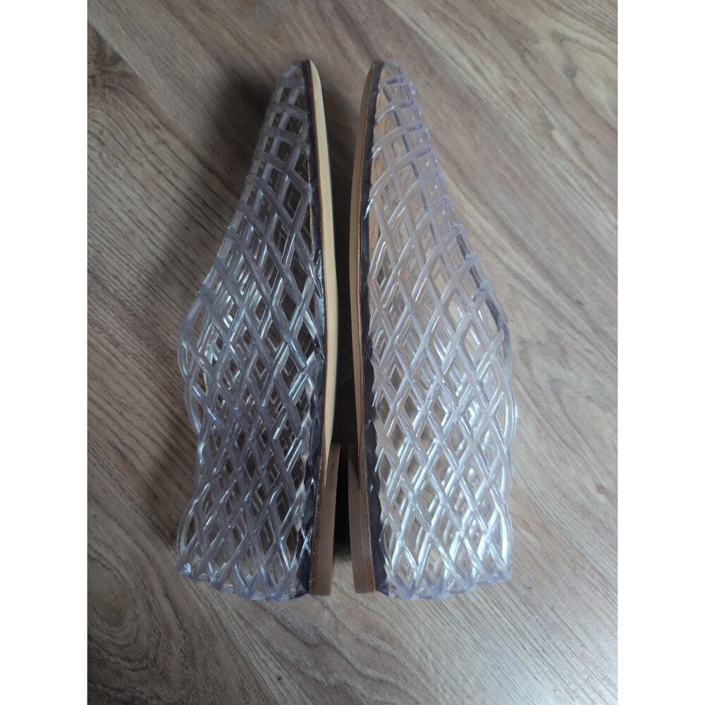 The Row Mara Clear Fishnet Jelly PVC Cut Out Cage Flat Sandals Women EU 40 - Picture 15 of 16